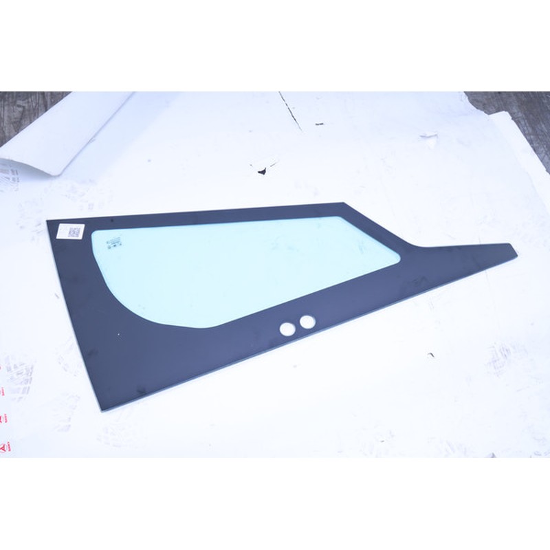 SANY Left Window Glass 130906000022B shaped outline with two round holes