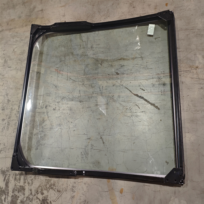 SANY Front Windshield 130906000019B full glazed unit view